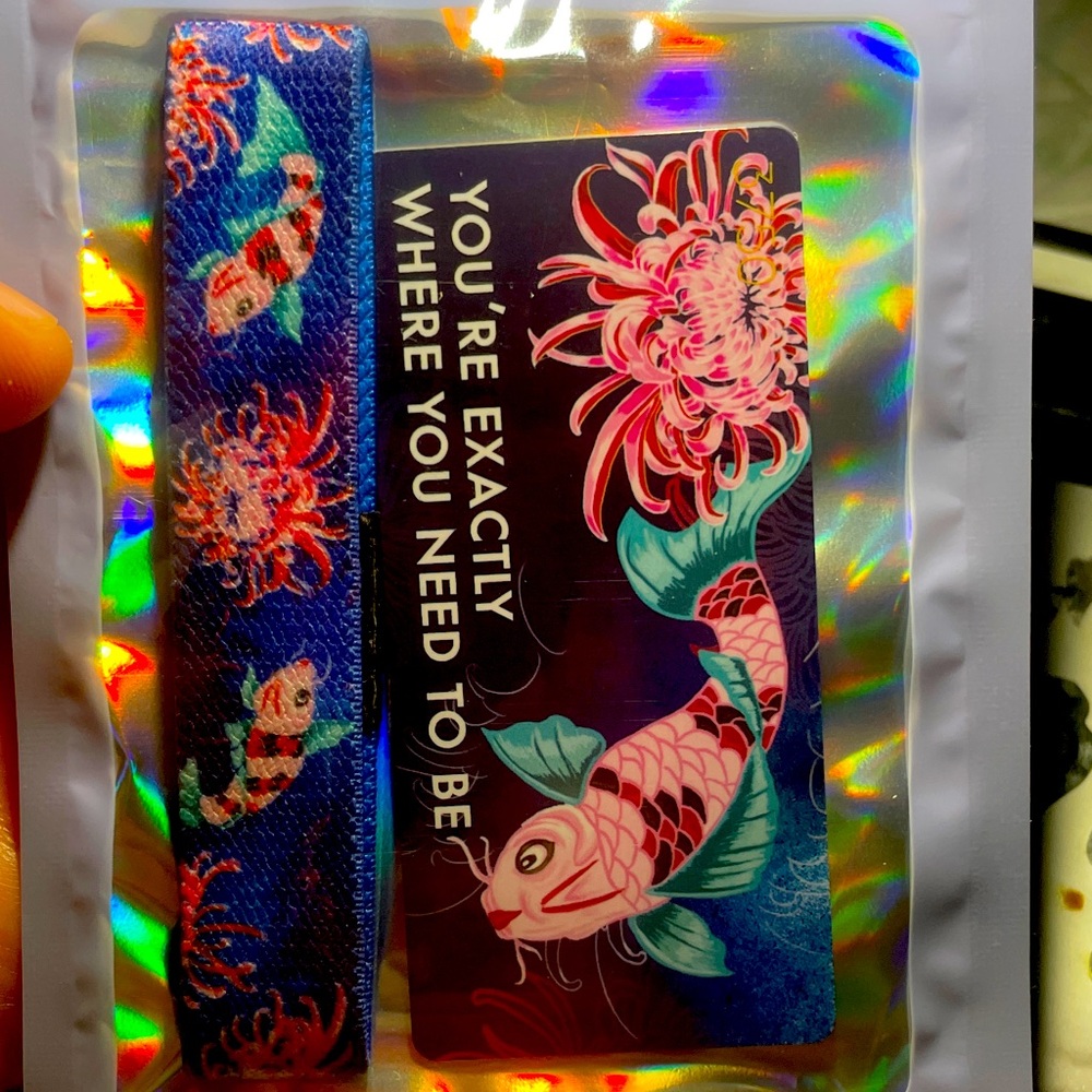 ZOX medium size Single pink koi fish